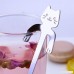 Huayoung 3-pcs Lovely Cat Long Handle Hanging Spoons Stainless Steel Ice Tea Coffee Spoons (7.8-inch in length) - B076DT1PZM